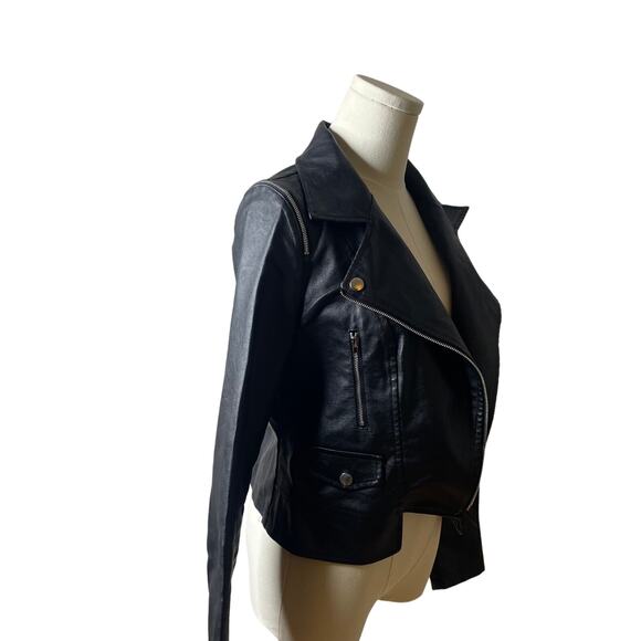 Windsor Faux Leather Moto Jacket - Size Small - Picture 6 of 9